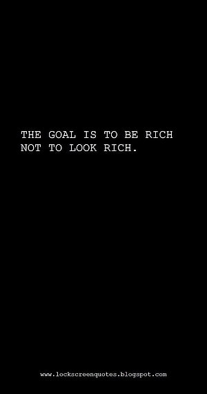 Minimalist Black Quote Wallpaper About Wealth and Financial Goals HD phone wallpaper