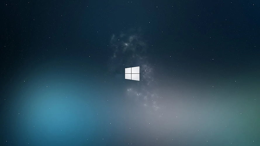 Windows 10 Default Desktop Background with Night Sky and Stars HD wallpaper