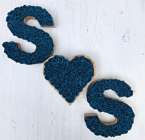 Teal Rose Petal S Heart S Monogram Wedding Decor HD wallpaper