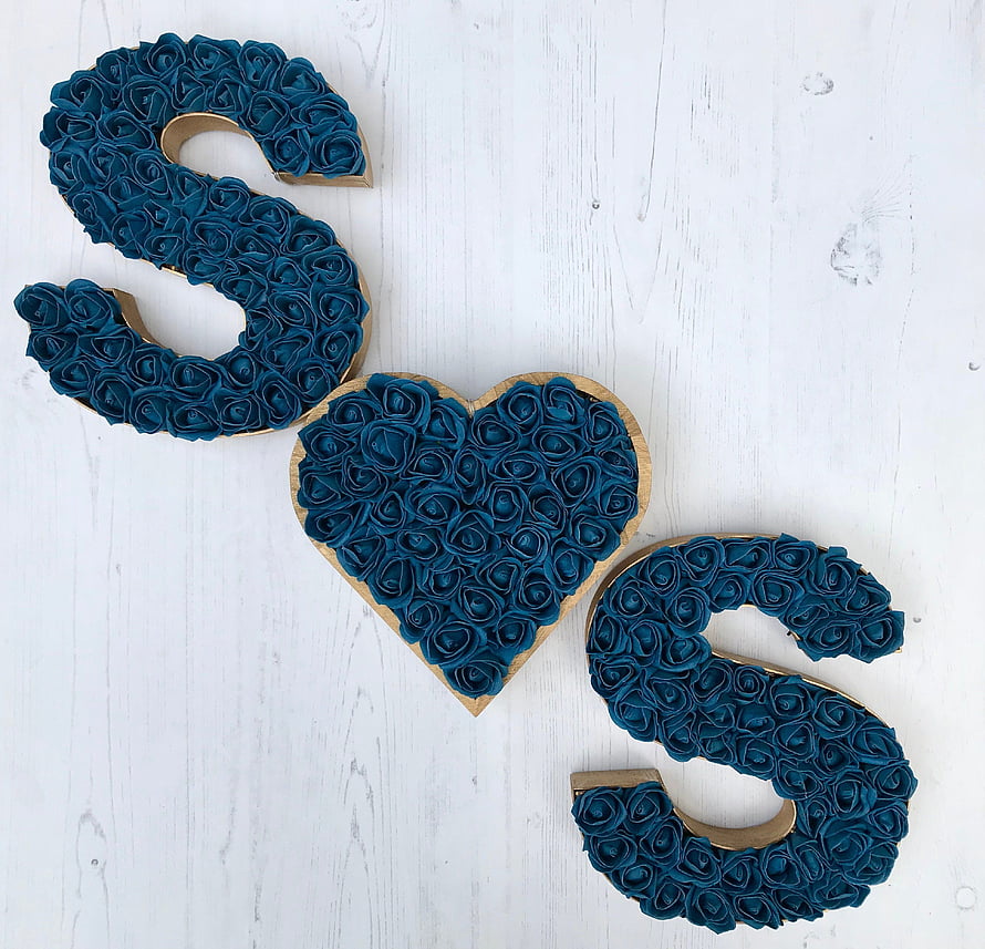 Teal Rose Petal S Heart S Monogram Wedding Decor HD wallpaper
