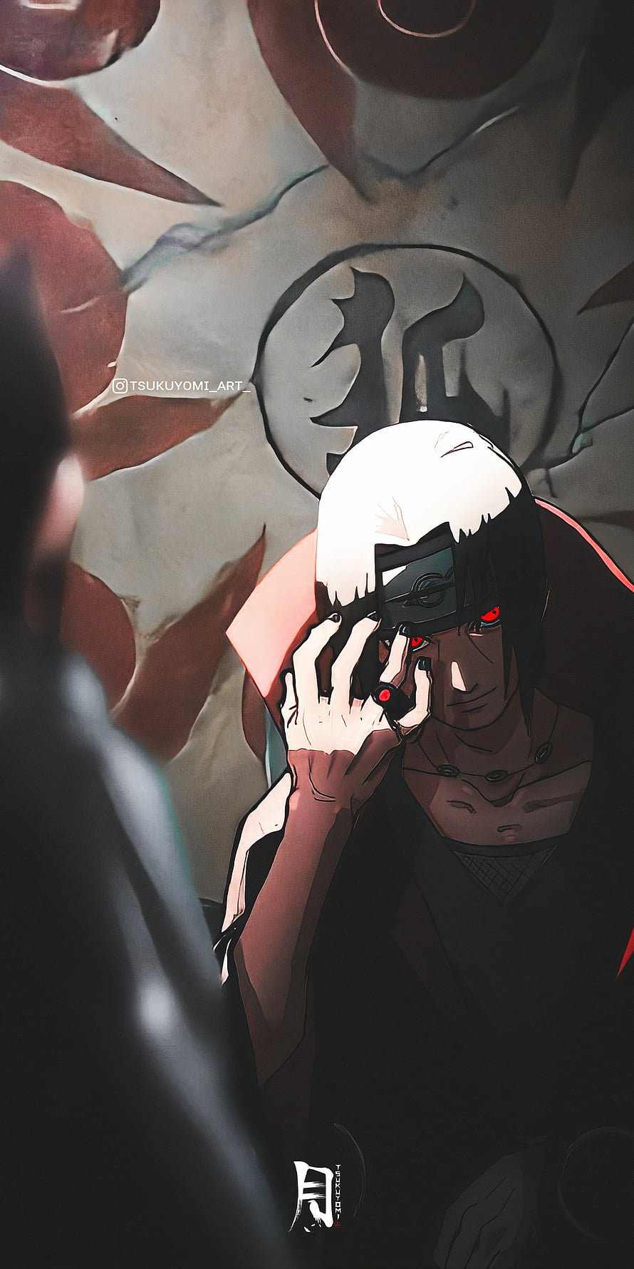 Obito Uchiha Naruto Anime Wallpaper Dark Red Sharingan Eye HD phone wallpaper