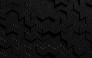 Black 3D Geometric Arrow Pattern with Layered Depth and Minimalist Texture HD wallpaper