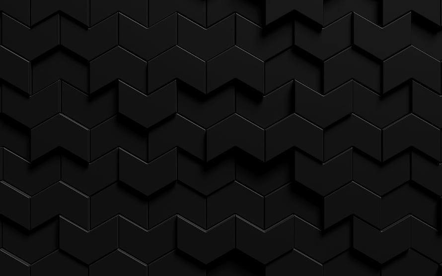 Black 3D Geometric Arrow Pattern with Layered Depth and Minimalist Texture HD wallpaper
