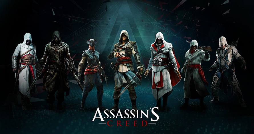 Assassin's Creed Characters Group Lineup Wallpaper HD wallpaper