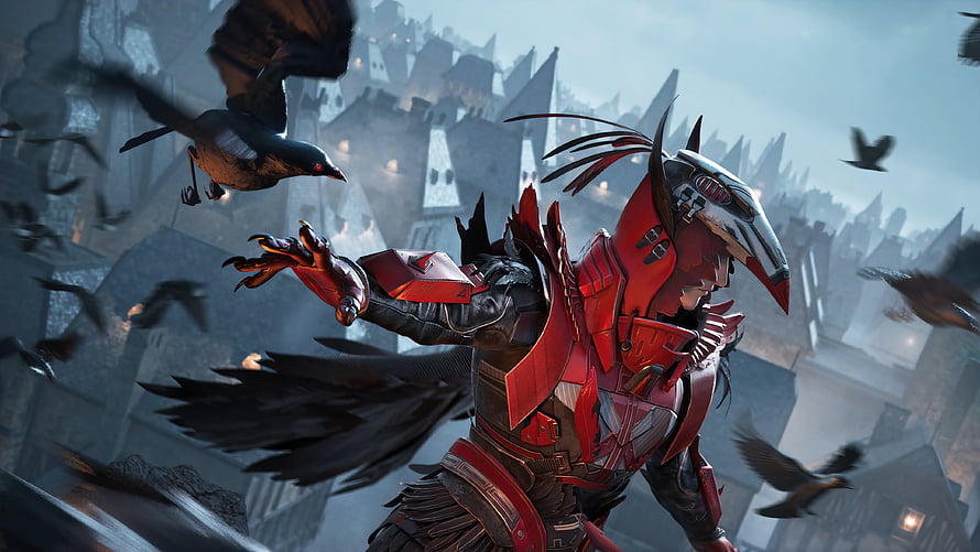 PUBG Mobile Blood Raven Suit Set Skin Outfit with Crows and Dark Castle HD wallpaper