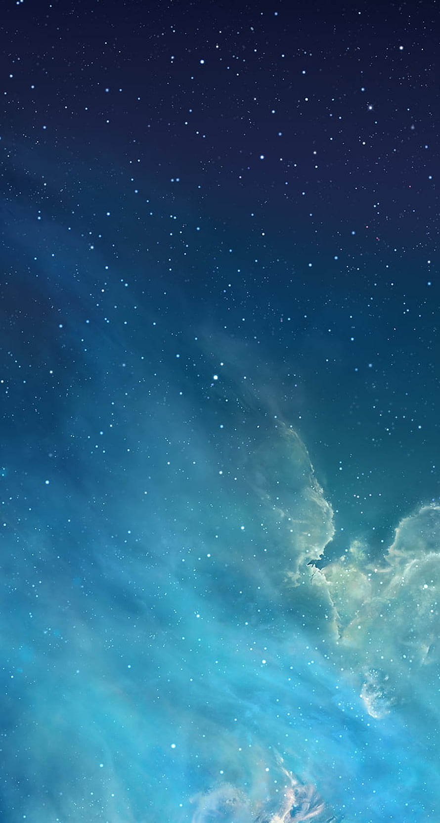 Vibrant Blue Nebula and Starfield Deep Space Cosmic Wallpaper HD phone wallpaper