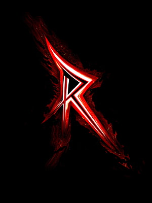 Glowing Red X Symbol With Fiery Smoke Effects On Black Background HD phone wallpaper