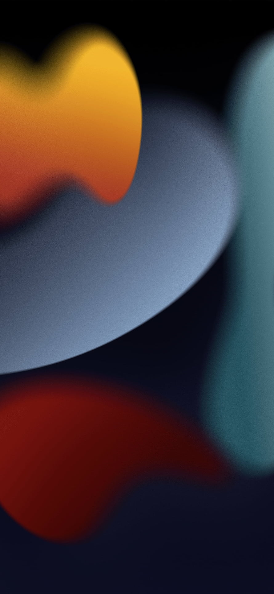 Abstract Blurred Gradient Wallpaper With Soft Orange Blue And Red Shapes HD phone wallpaper